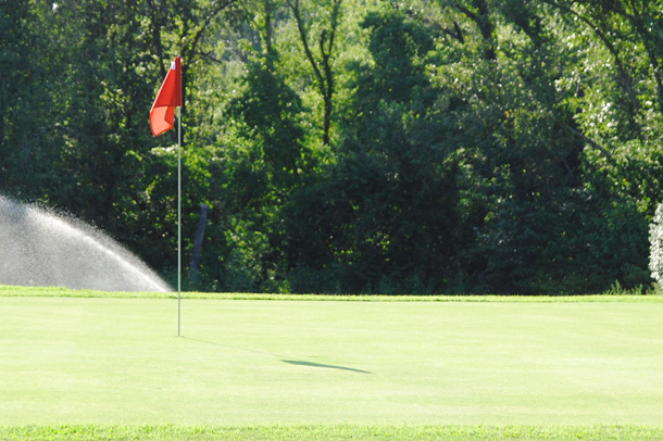 ball on green